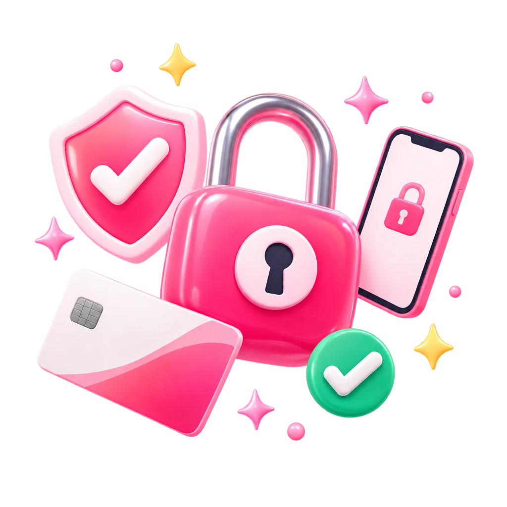 Shield with a padlock over a comment thread