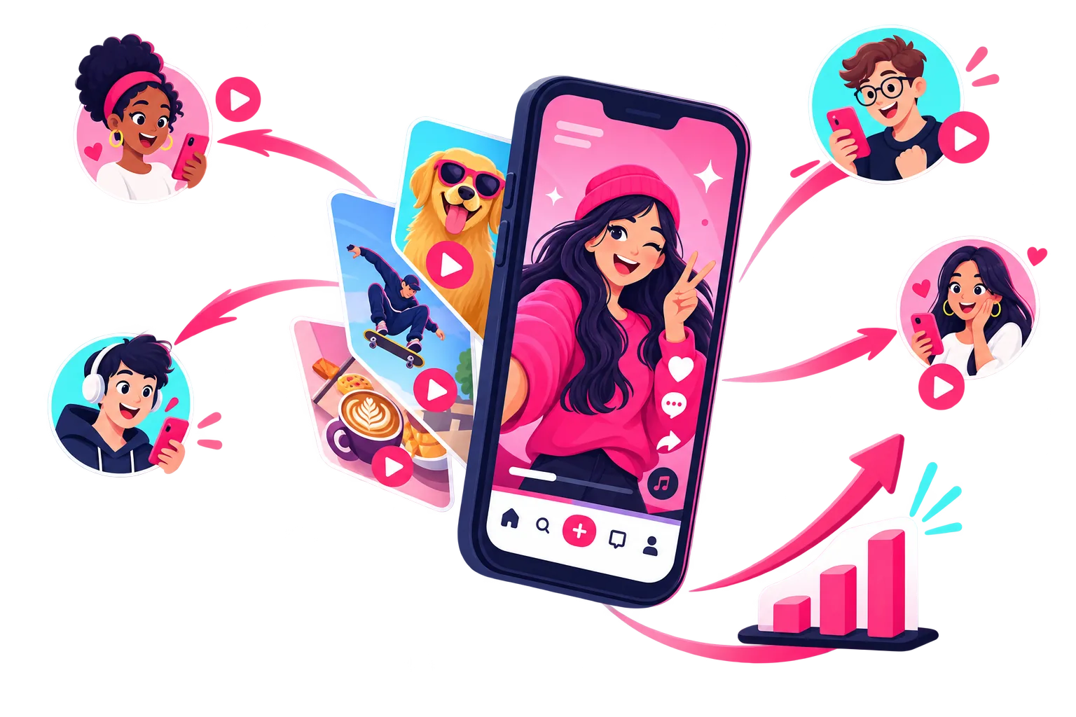 Comprar compartidos de TikTok en FameViral